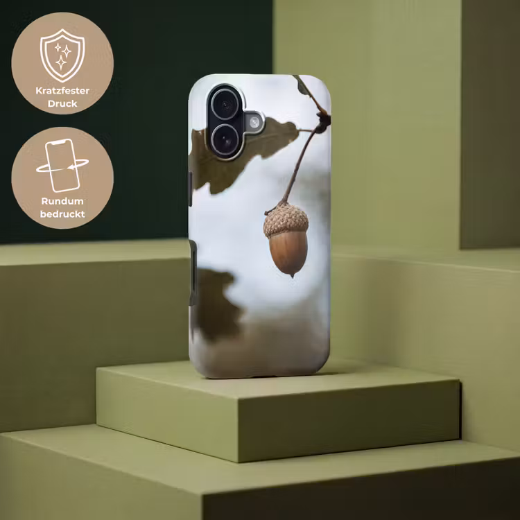 Eikel - Eikenblad - Bos - Herfst - Natuur Toughcase MagSafe Apple iPhone 17 klein -USP_PrintM_DE