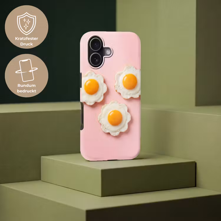 Eieren - Bloem - Roze Toughcase MagSafe Apple iPhone 17 klein -USP_PrintM_DE