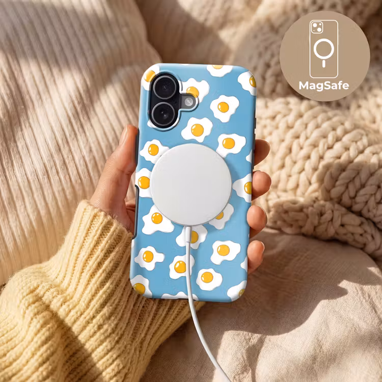 Eieren - Dooiers - Blauw Toughcase MagSafe Apple iPhone 17 klein 1017 -USP_MagsafeV