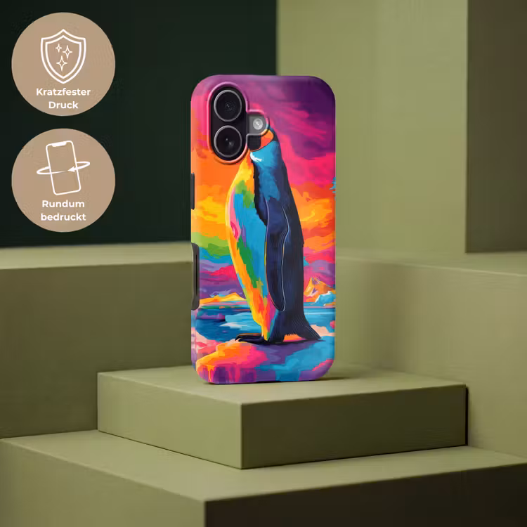 Ijsschots - Pinguïn - Abstract - Lucht Toughcase MagSafe Apple iPhone 17 klein -USP_PrintM_DE