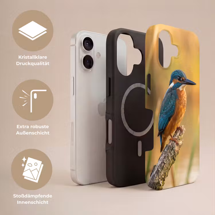 IJsvogel - Tak - Water - Kleurrijk - Levendig Toughcase MagSafe Apple iPhone 17 klein -USP_Lagen_DE