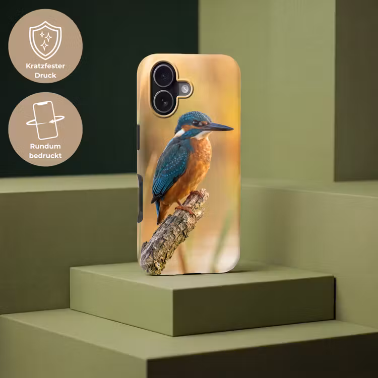 IJsvogel - Tak - Water - Kleurrijk - Levendig Toughcase MagSafe Apple iPhone 17 klein -USP_PrintM_DE