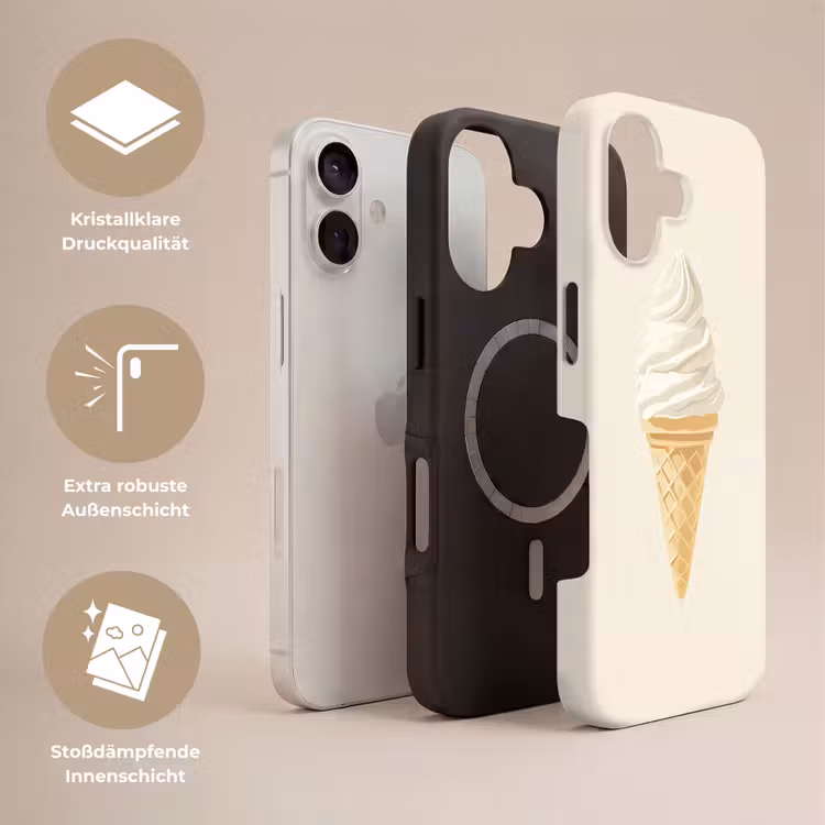Softijs - Hoorntje - Wit Toughcase MagSafe Apple iPhone 17 klein -USP_Lagen_DE