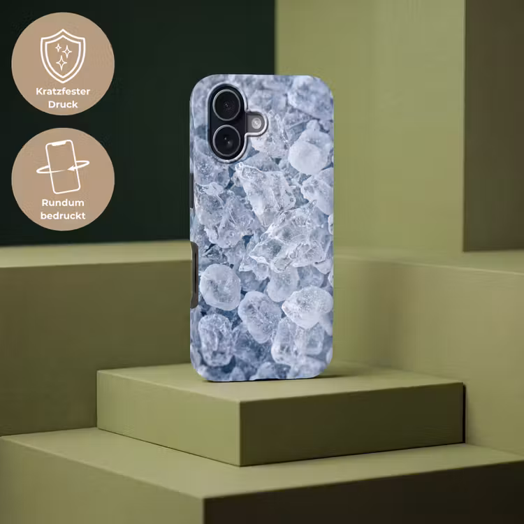 Ijsblokjes - Water - Blauw Toughcase MagSafe Apple iPhone 17 klein -USP_PrintM_DE