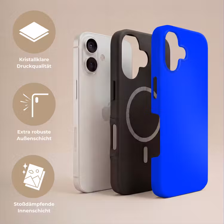 Electric - Blue - Blauw Toughcase MagSafe Apple iPhone 17 klein 1017 -USP_Lagen_DE