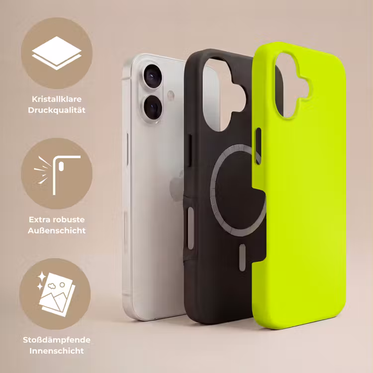 Electric - Lemon - Geel Toughcase MagSafe Apple iPhone 17 klein 1017 -USP_Lagen_DE