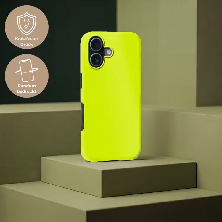 Electric - Lemon - Geel Toughcase MagSafe Apple iPhone 17 klein 1017 -USP_PrintM_DE