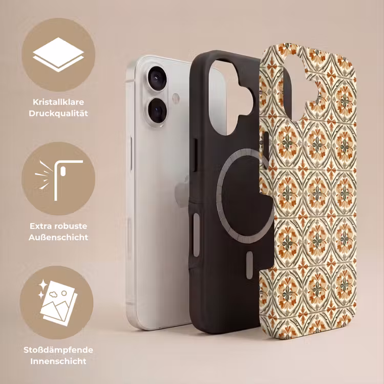 Elegant - Antiek - Kleurrijk Toughcase MagSafe Apple iPhone 17 klein 1017 -USP_Lagen_DE
