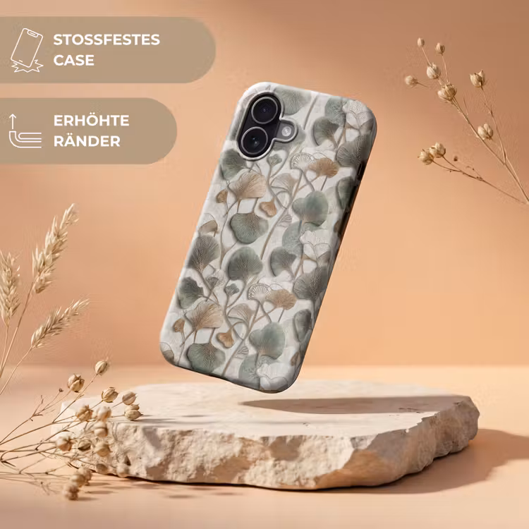 Elegant - Bladeren - Groen Toughcase MagSafe Apple iPhone 17 klein 1017 -USP_RandenV_DE