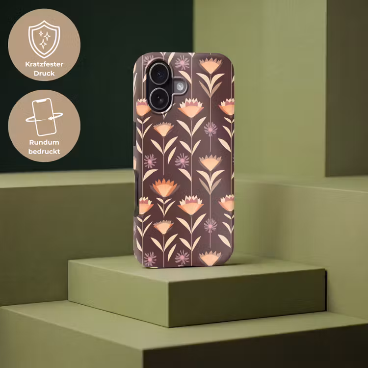 Elegant - Retro - Bruin Toughcase MagSafe Apple iPhone 17 klein 1017 -USP_PrintM_DE