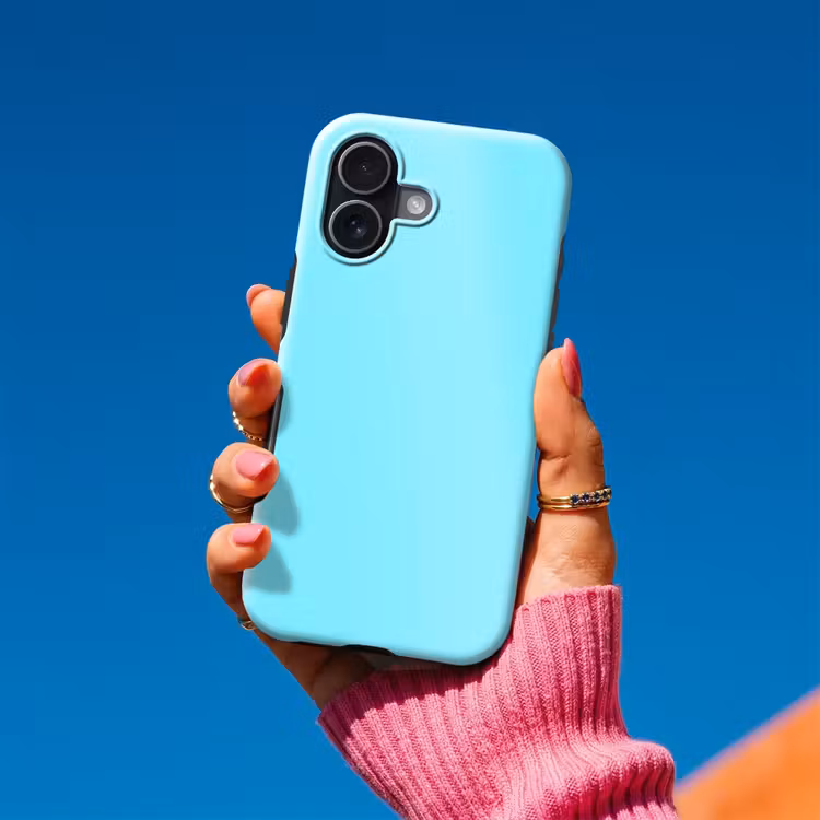 Electric - Cyan - Blauw Toughcase MagSafe Apple iPhone 17 klein 1017 -Sfeer1V