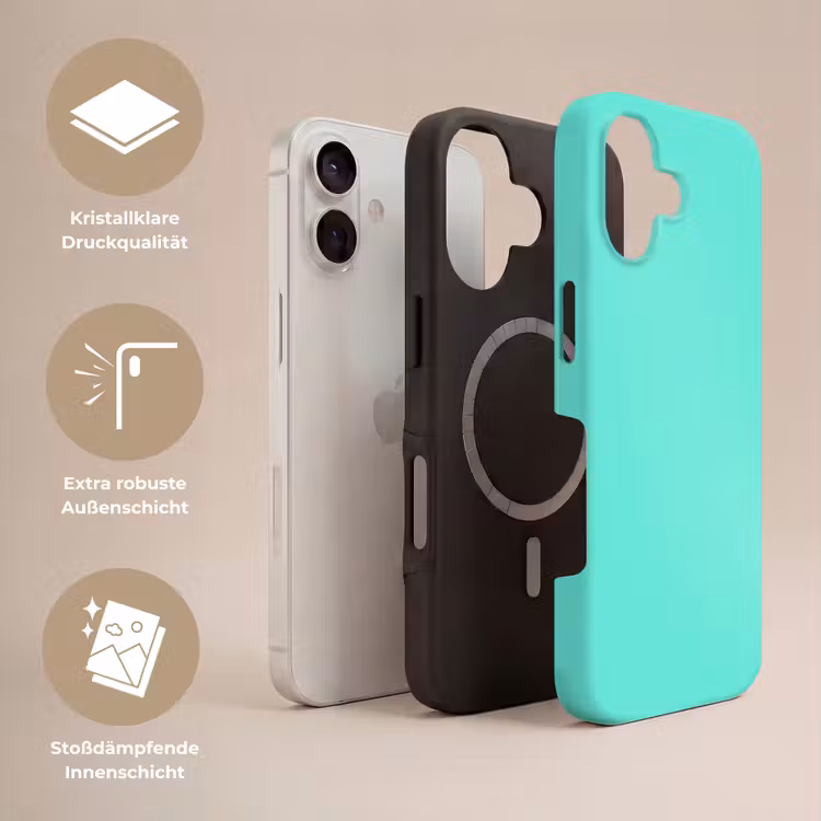 Electric - Cyan - Turkoois Toughcase MagSafe Apple iPhone 17 klein 1017 -USP_Lagen_DE