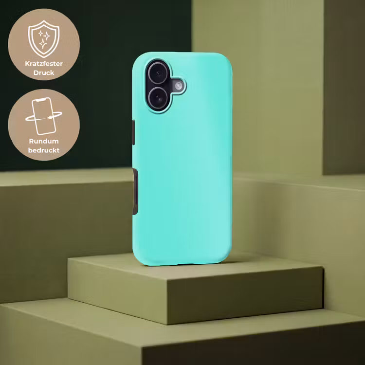 Electric - Cyan - Turkoois Toughcase MagSafe Apple iPhone 17 klein 1017 -USP_PrintM_DE