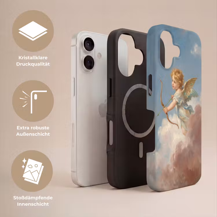 Engel - Pijl en boog - Mythologie - Klassiek Toughcase MagSafe Apple iPhone 17 klein -USP_Lagen_DE