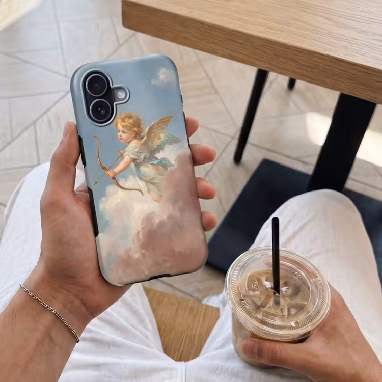 Engel - Pijl en boog - Mythologie - Klassiek Toughcase MagSafe Apple iPhone 17 klein -Sfeer1M