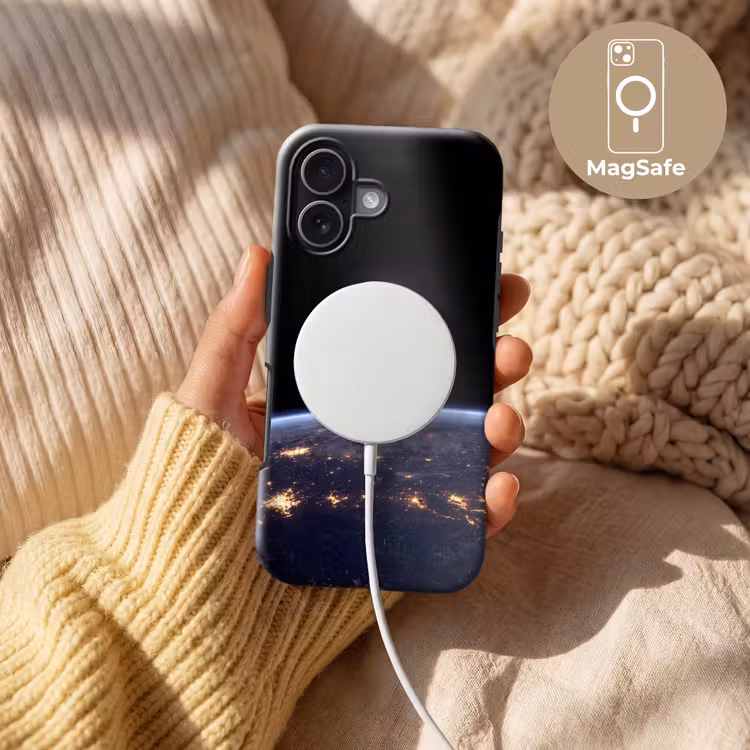 Handyhülle Toughcase - Erde – Nacht – Weltraum - Aarde - Nacht - Ruimte Toughcase MagSafe Apple iPhone 17 klein