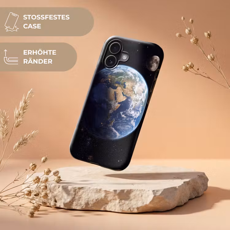 Aarde - Ruimte - Blauw - Groen Toughcase MagSafe Apple iPhone 17 klein -USP_RandenV_DE