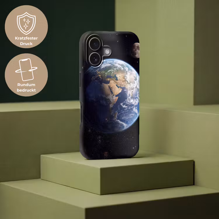 Aarde - Ruimte - Blauw - Groen Toughcase MagSafe Apple iPhone 17 klein -USP_PrintM_DE