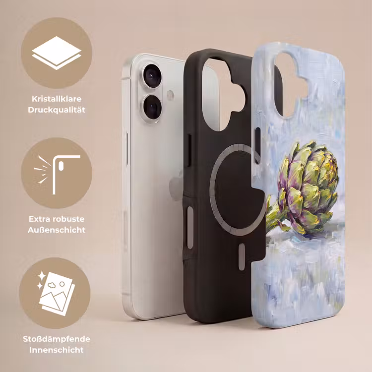 Handyhülle Toughcase - Essen – Artischocke – Modern - Eten - Artisjok - Modern Toughcase MagSafe Apple iPhone 17 klein