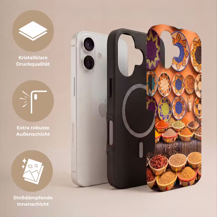 Handyhülle Toughcase - Essen – Farbenfroh – Kultur - Eten - Kleurrijk - Cultuur Toughcase MagSafe Apple iPhone 17 klein