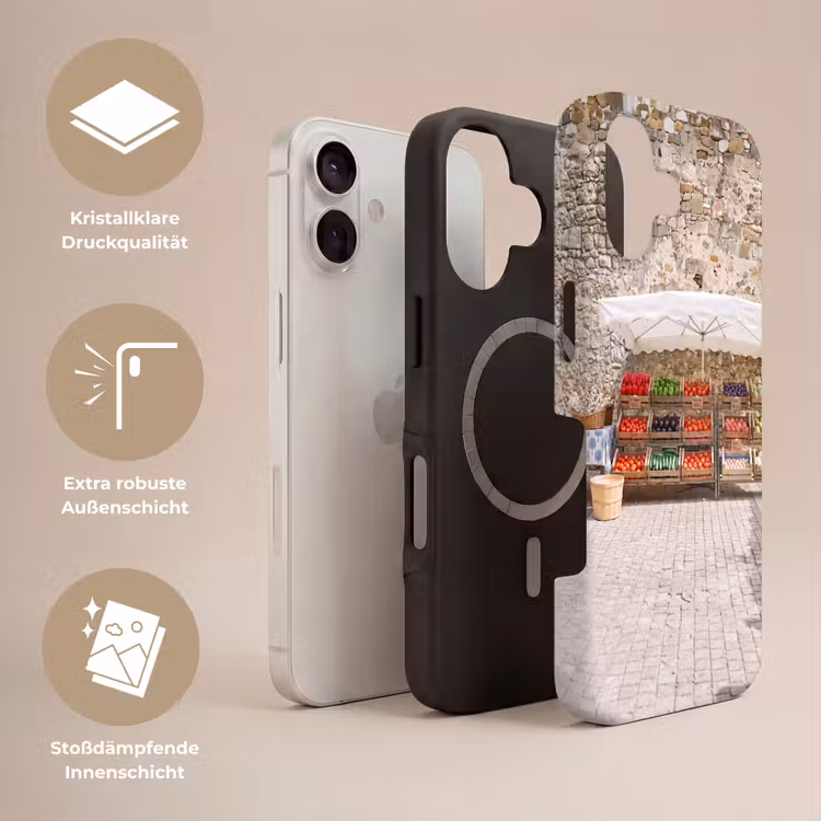 Handyhülle Toughcase - Essen – Markt – Frisch - Eten - Markt - Vers Toughcase MagSafe Apple iPhone 17 klein