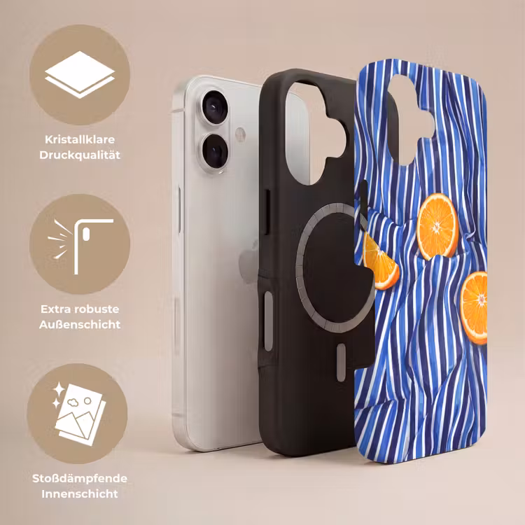 Handyhülle Toughcase - Essen – Obst – Orange - Eten - Fruit - Oranje Toughcase MagSafe Apple iPhone 17 klein