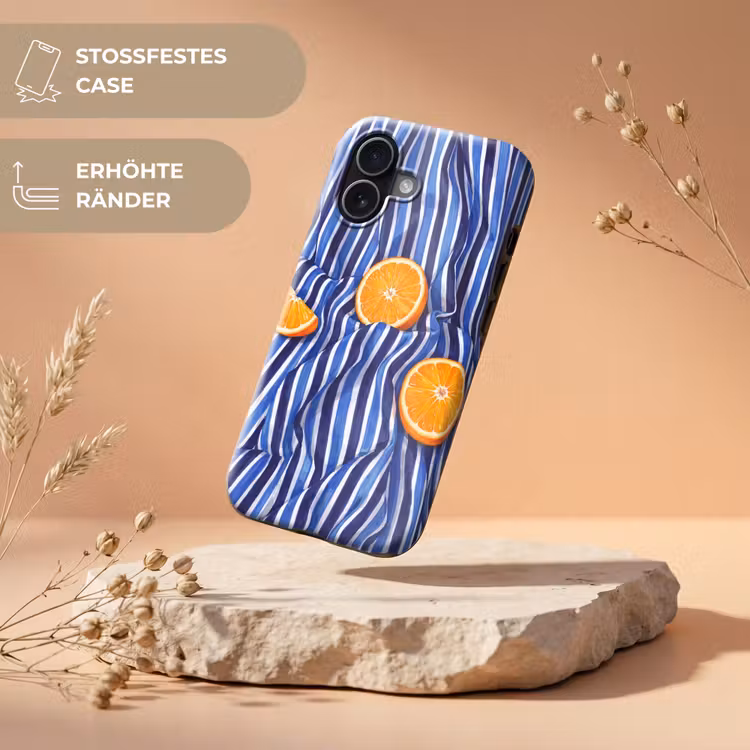 Handyhülle Toughcase - Essen – Obst – Orange - Eten - Fruit - Oranje Toughcase MagSafe Apple iPhone 17 klein