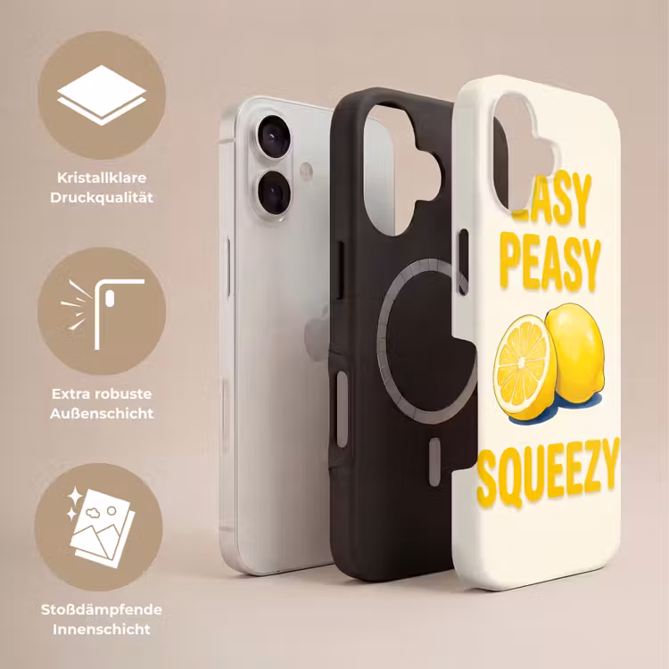Eten - Citroenen - Keuken - Illustratie - Geel Toughcase MagSafe Apple iPhone 17 klein -USP_Lagen_DE