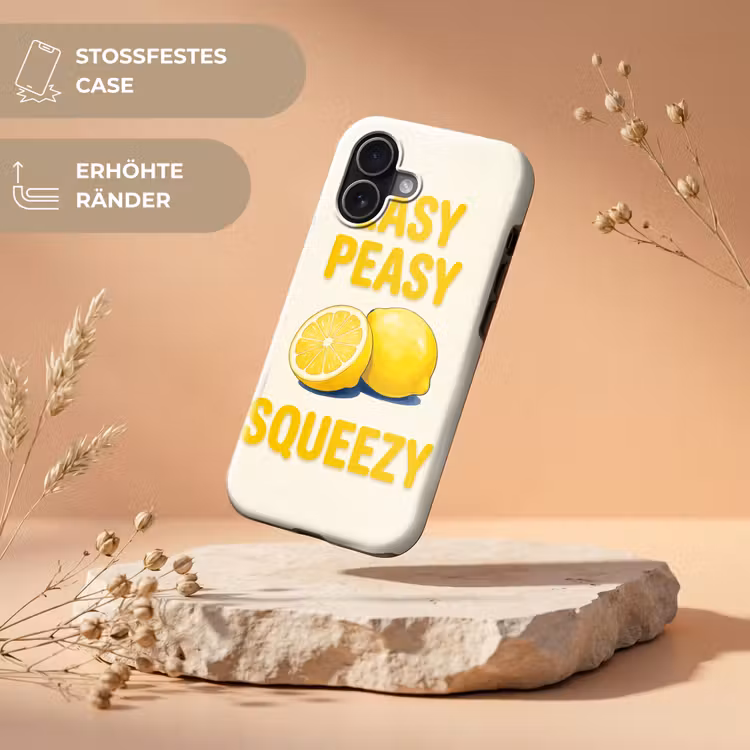 Eten - Citroenen - Keuken - Illustratie - Geel Toughcase MagSafe Apple iPhone 17 klein -USP_RandenV_DE