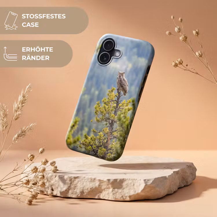 Uil - Oehoe - Bomen - Natuur Toughcase MagSafe Apple iPhone 17 klein -USP_RandenV_DE