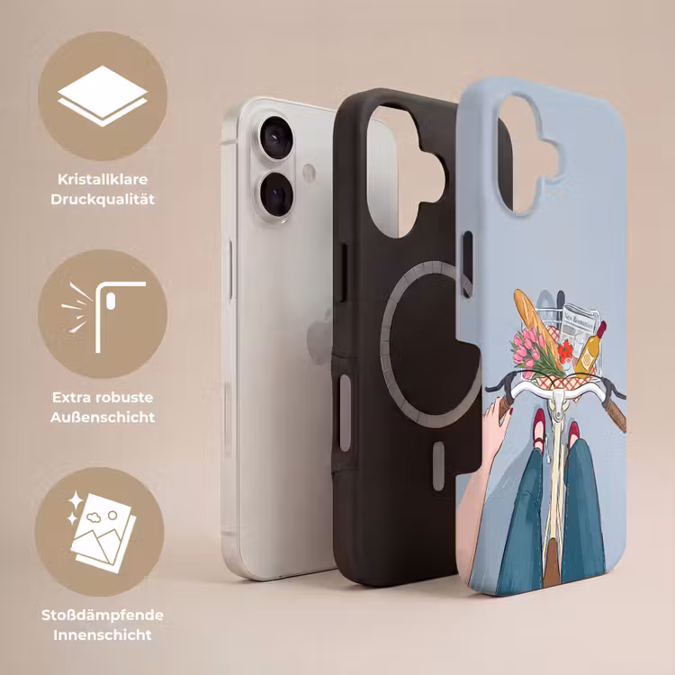 Fiets - Picknick - Zomer - Illustratie Toughcase MagSafe Apple iPhone 17 klein -USP_Lagen_DE