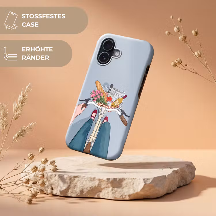 Fiets - Picknick - Zomer - Illustratie Toughcase MagSafe Apple iPhone 17 klein -USP_RandenV_DE