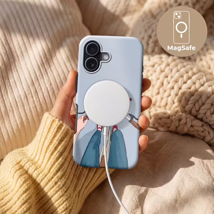 Fiets - Picknick - Zomer - Illustratie Toughcase MagSafe Apple iPhone 17 klein -USP_MagsafeV