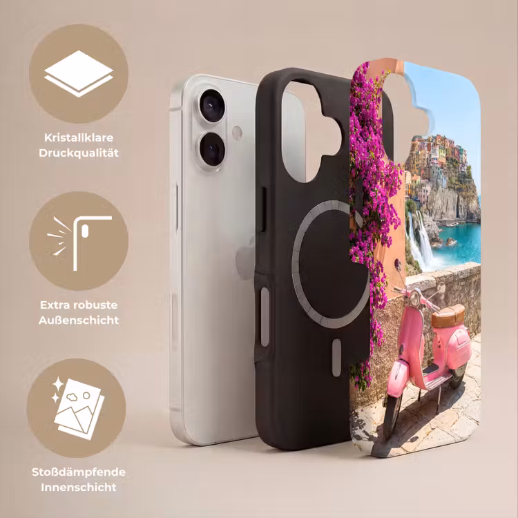 Voertuig - Roze - Kust - Zomer - Reizen Toughcase MagSafe Apple iPhone 17 klein -USP_Lagen_DE