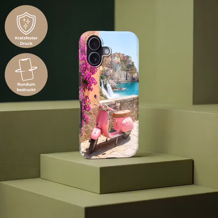Voertuig - Roze - Kust - Zomer - Reizen Toughcase MagSafe Apple iPhone 17 klein -USP_PrintM_DE
