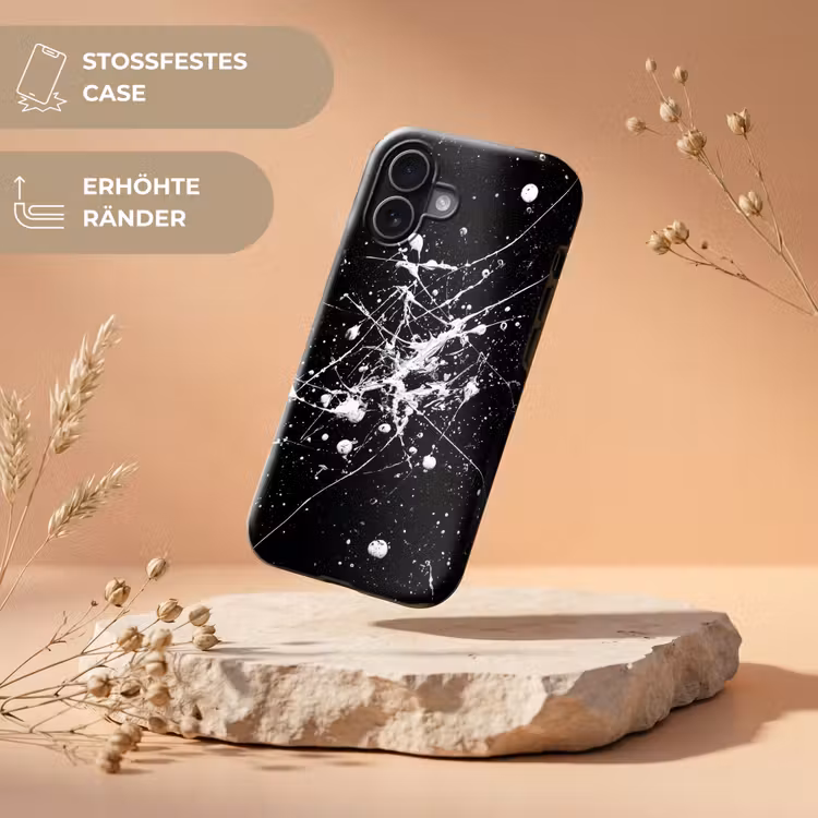 Verfspatten - Wit - Abstract - Explosie Toughcase MagSafe Apple iPhone 17 klein -USP_RandenV_DE