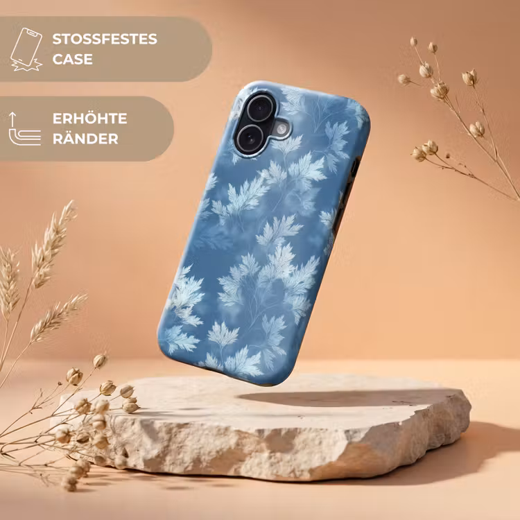 Varen - Botanisch - Patroon - Grijsblauw Toughcase MagSafe Apple iPhone 17 klein 1017 -USP_RandenV_DE