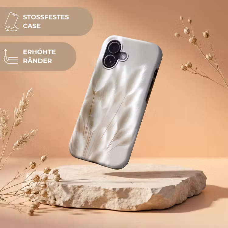 Pluimen - Beige - Minimalistisch Toughcase MagSafe Apple iPhone 17 klein -USP_RandenV_DE