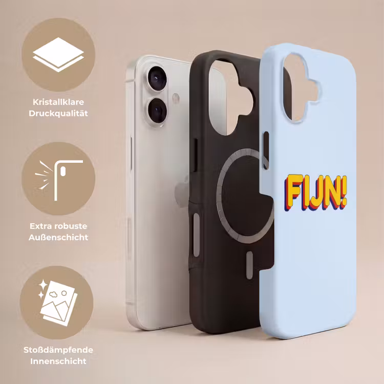 Fijn - Geel - Oranje Toughcase MagSafe Apple iPhone 17 klein -USP_Lagen_DE