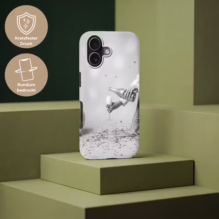 Feestelijk - Champagne - Discobal Toughcase MagSafe Apple iPhone 17 klein -USP_PrintM_DE