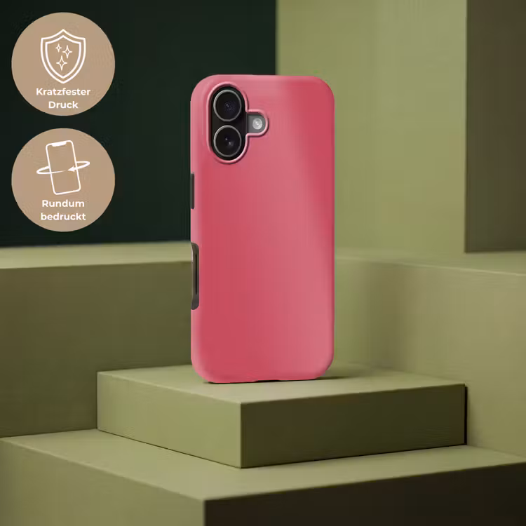 Bold - Berry - Rood Toughcase MagSafe Apple iPhone 17 klein 1017 -USP_PrintM_DE