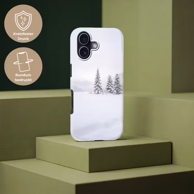 Fijnsparren - Sneeuw - Winter - Landschap - Stilte Toughcase MagSafe Apple iPhone 17 klein -USP_PrintM_DE