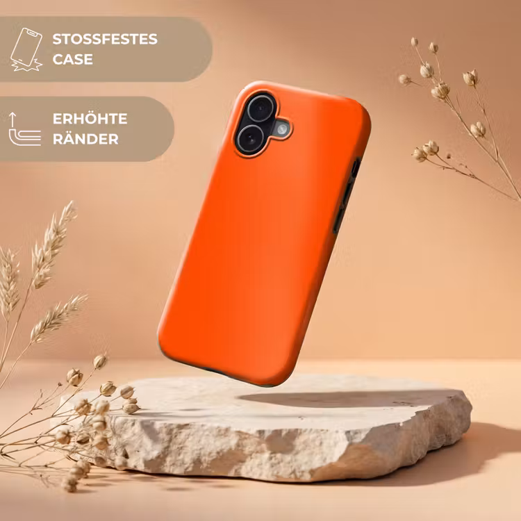 Fiery - Tangerine - Oranje Toughcase MagSafe Apple iPhone 17 klein 1017 -USP_RandenV_DE