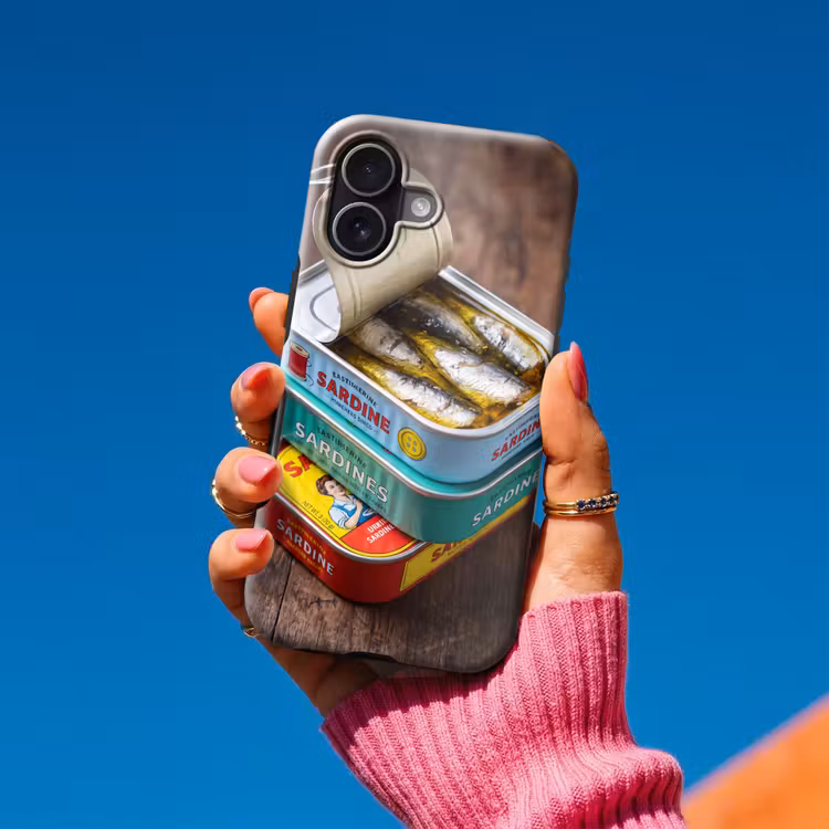 Handyhülle Toughcase - Fisch – Dosen – Küche - Vis - Blikjes - Keuken Toughcase MagSafe Apple iPhone 17 klein