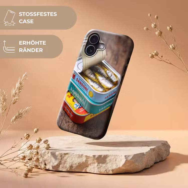 Handyhülle Toughcase - Fisch – Dosen – Küche - Vis - Blikjes - Keuken Toughcase MagSafe Apple iPhone 17 klein