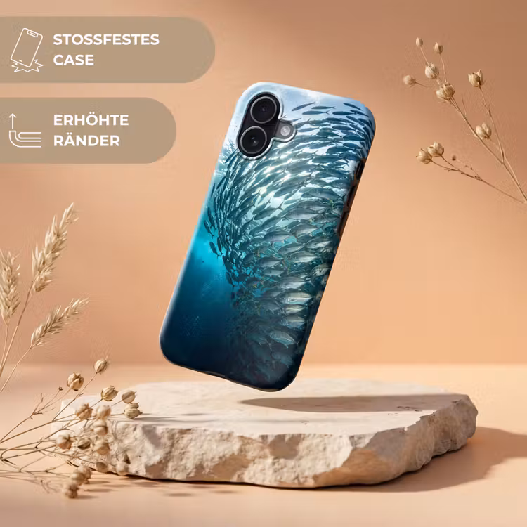 Vis - School - Oceaan - Natuur - Blauw Toughcase MagSafe Apple iPhone 17 klein -USP_RandenV_DE