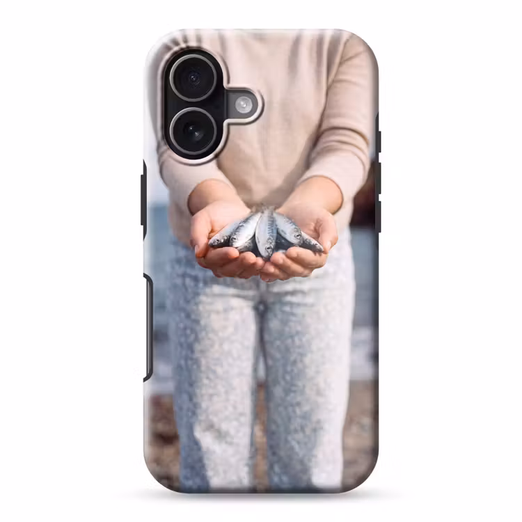 Handyhülle Toughcase - Fisch – Hände – Natur - Vis - Handen - Natuur Toughcase MagSafe Apple iPhone 17 klein