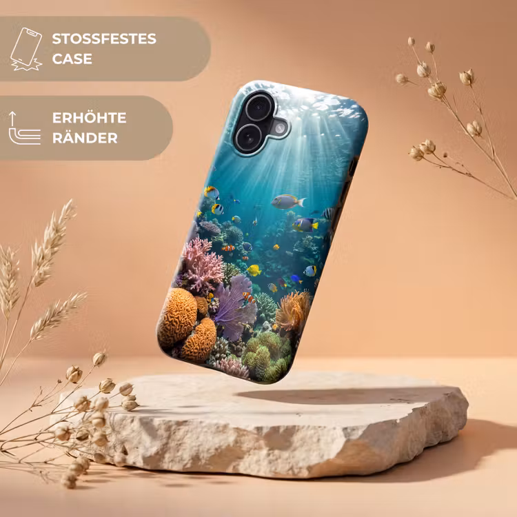 Vis - Koraal - Oceaan - Natuur - Kleurrijk Toughcase MagSafe Apple iPhone 17 klein -USP_RandenV_DE