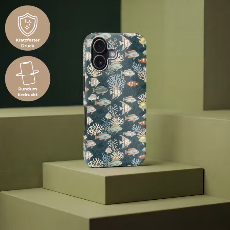 Vis - Koraal - Onderwater - Illustratie Toughcase MagSafe Apple iPhone 17 klein -USP_PrintM_DE