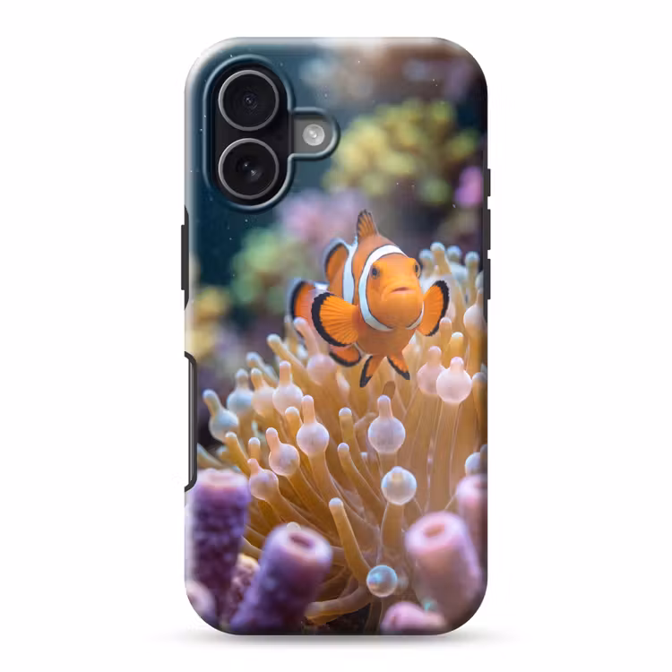 Vis - Koraal - Onderwater - Oranje - Dieren Toughcase MagSafe Apple iPhone 17 klein -3d